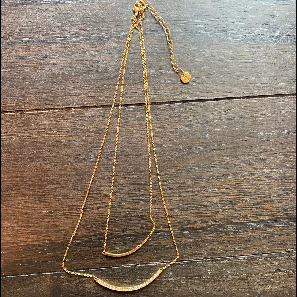 Golden bars necklace